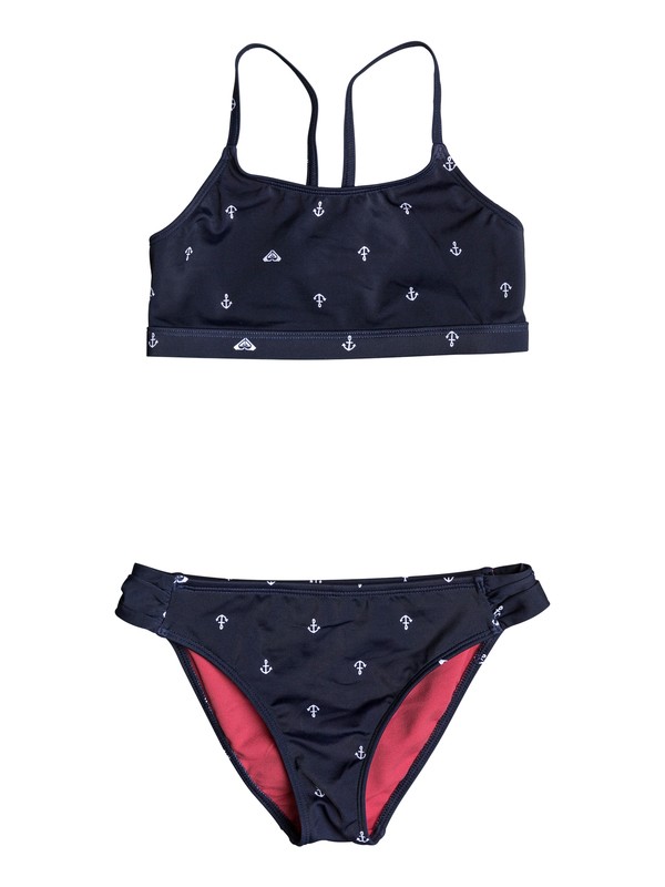 AT THE SEA CROP TOP SET ERGX203117 0 Girls 7-14 At The Sea Crop Top Bikini Set ERGX203117 Roxy