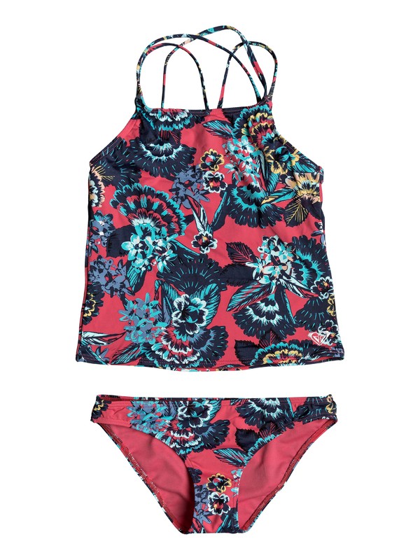LET THE SURF TANKINI SET ERGX203120 0 Girls 7-14 Let The Surf Bikini Set ERGX203120 Roxy