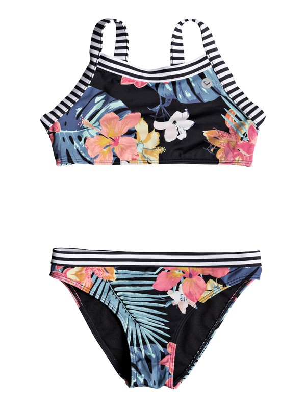 roxy, Conjunto de Bikini estilo Crop Top Isly Trip, TRUE BLACK ULUWATU (kvj9) 0 Conjunto de Bikini estilo Crop Top Isly Trip Negro ERGX203178 Roxy