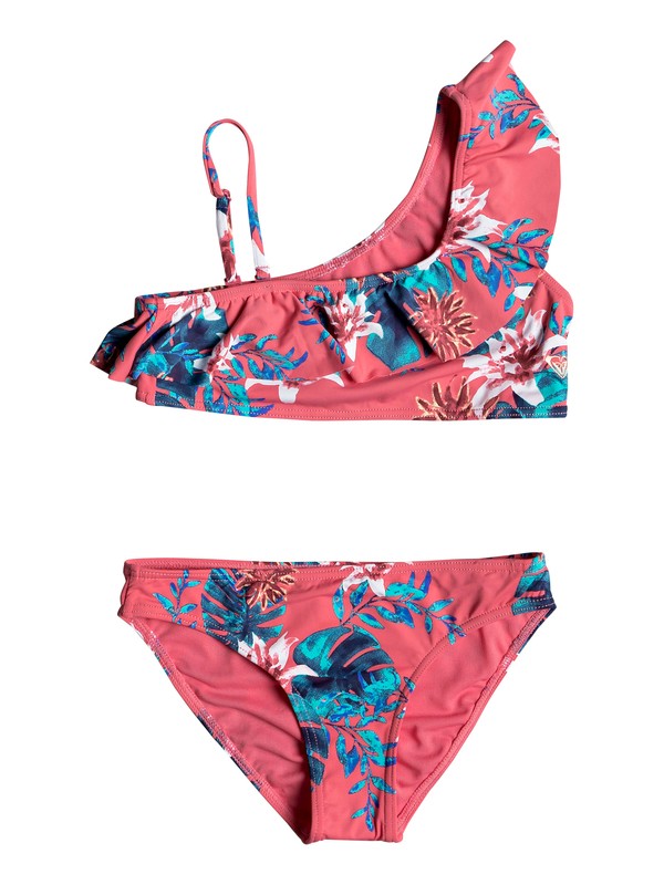roxy, Girl's 7-14 ROXY Day Dream Flutter Bikini Set, BRUSH PINK SUN CHASER SWIM (xmgb) 0 Girl's 7-14 ROXY Day Dream Flutter Bikini Set Pink ERGX203183 Roxy