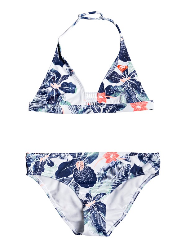roxy, Girl's 7-14 In My Dreams Halter Bikini Set, BRIGHT WHITE SUMMER SPIRIT SW (wbb8) 0 Girl's 7-14 In My Dreams Halter Bikini Set White ERGX203207 Roxy