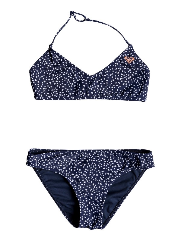 roxy, Seaside Lover - Conjunto de Bikini Triangular Bralette para Chicas 8-16, MEDIEVAL BLUE NEW DOTS SWIM (bte8) 0 Seaside Lover - Conjunto de Bikini Triangular Bralette para Chicas 8-16 Azul ERGX203209 Roxy