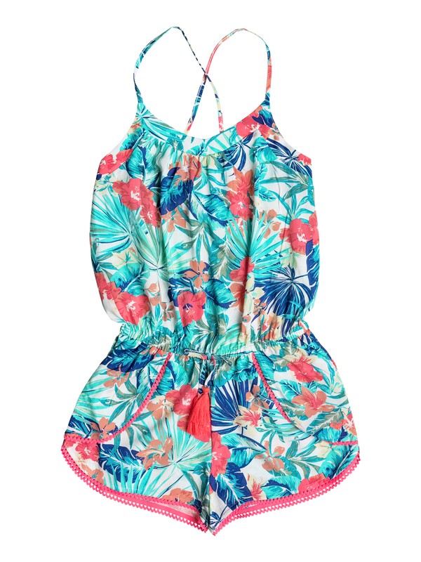 Jungle Poem - Crisscross Beach Romper ERGX603008 0 Girls 7-14 Jungle Poem Beach Romper ERGX603008 Roxy