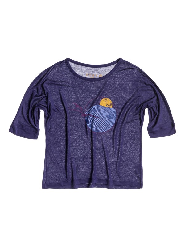 Boyfriend Tee RG D - Loose Scoop-Neck Tee ERGZT03022 0 Boyfriend Tee RG D ERGZT03022 Roxy