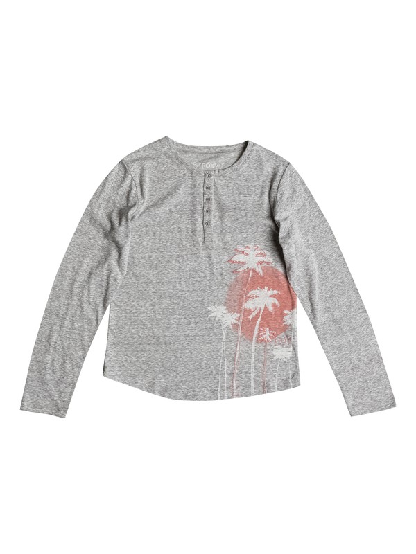roxy, RG - T-shirt henley, HERITAGE HEATHER (sgrh) 0 RG - T-shirt henley ERGZT03056 Roxy