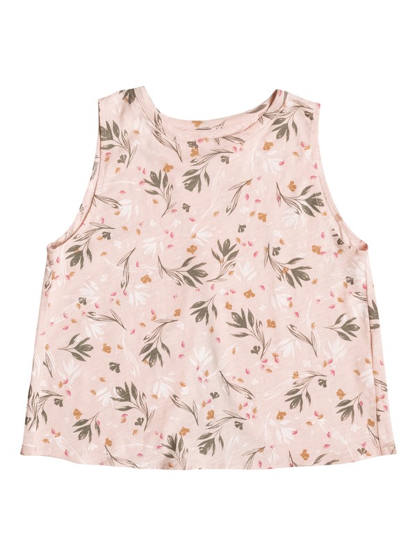 roxy, Girl's 7-14 Emotional Flower Sleeveless Crop Top, PALE DOGWOOD BOTANIC GARDEN (nds6) 0 Girl's 7-14 Emotional Flower Sleeveless Crop Top ERGZT03220 Roxy