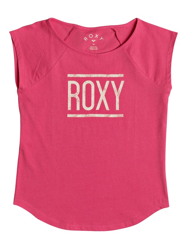 roxy, Heaven's A Heartbreak - T Shirt col rond pour Fille 8-16 ans, ROUGE RED (mlj0) 0 Heaven's A Heartbreak - T Shirt col rond pour Fille 8-16 ans Rose ERGZT03267 Roxy