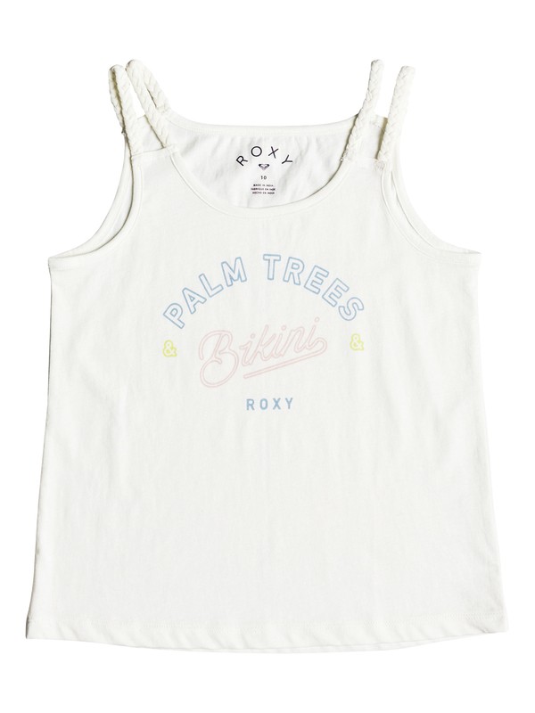 roxy, Uphill Ride Mermaid Life - Haut à bretelles pour Fille 8-16 ans, MARSHMALLOW (wbt0) 0 Uphill Ride Mermaid Life - Haut à bretelles pour Fille 8-16 ans Blanc ERGZT03280 Roxy
