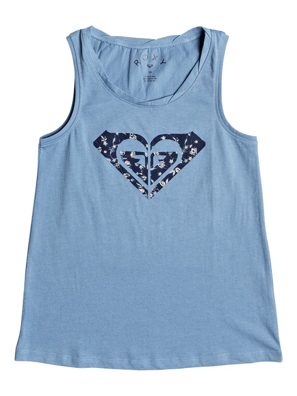 roxy, Girls 7-14 Sunny Afternoon Beyond Way Logo Tank, BLUE SHADOW (bkq0) 0 Girls 7-14 Sunny Afternoon Beyond Way Logo Tank ERGZT03288 Roxy