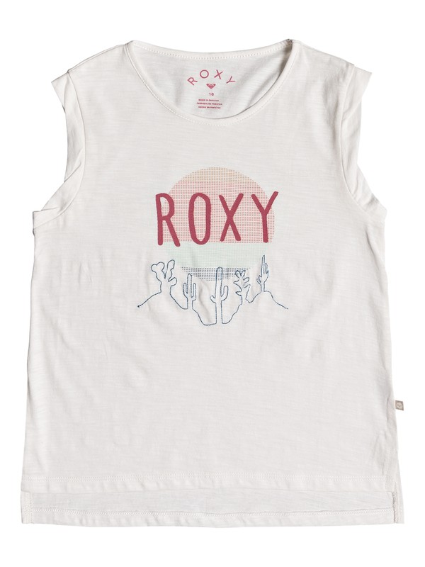roxy, Girls 7-14 Take My Hand Muscle Tee, MARSHMALLOW (wbt0) 0 Girls 7-14 Take My Hand Muscle Tee White ERGZT03299 Roxy