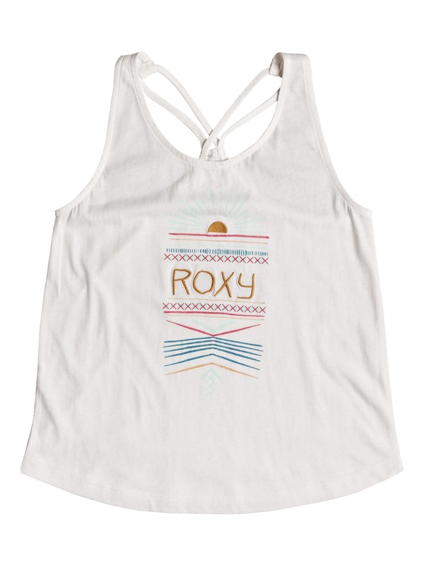 roxy, Girls 7-14 Discover Something Tank, MARSHMALLOW (wbt0) 0 Girls 7-14 Discover Something Tank White ERGZT03303 Roxy
