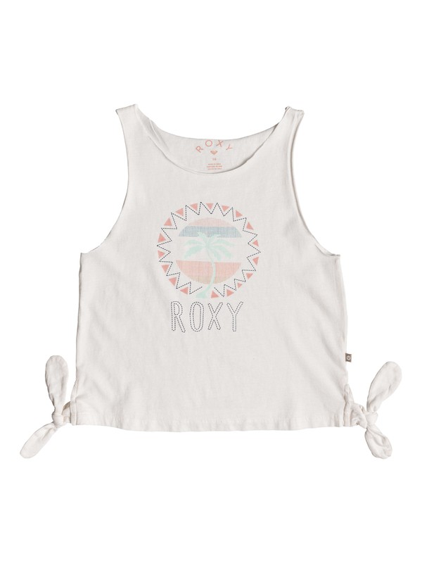 roxy, Girls 7-14 Pretty Heart Tank, MARSHMALLOW (wbt0) 0 Girls 7-14 Pretty Heart Tank White ERGZT03308 Roxy
