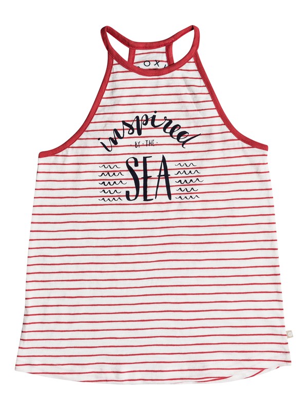 roxy, Girls 7-14 Endless Smile Strappy High Neck Top, MINERAL RED SIMPLE STRIPE (mmz3) 0 Girls 7-14 Endless Smile Strappy High Neck Top Pink ERGZT03330 Roxy