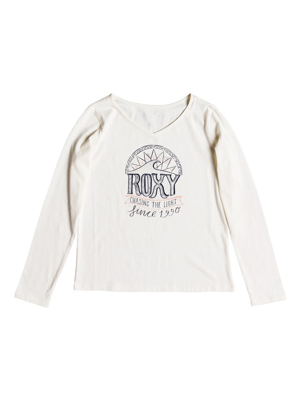roxy, Say Something - T-shirt manches longues pour Fille 8-16 ans, MARSHMALLOW (wbt0) 0 Say Something - T-shirt manches longues pour Fille 8-16 ans Blanc ERGZT03332 Roxy
