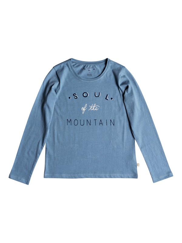 roxy, Girls 7-14 Gradual Awakening Soul Of The Mountain Long Sleeve Tee, ASHLEY BLUE (bhl0) 0 Girls 7-14 Gradual Awakening Soul Of The Mountain Long Sleeve Tee Blue ERGZT03345 Roxy