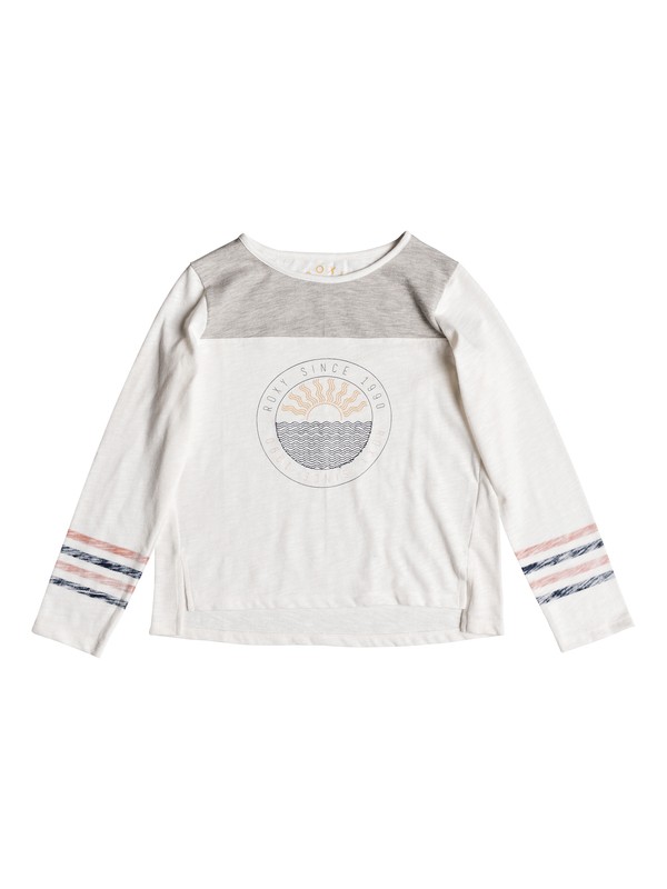 roxy, Girl's 7-14 Love Song Long Sleeve Top, MARSHMALLOW (wbt0) 0 Girl's 7-14 Love Song Long Sleeve Top White ERGZT03369 Roxy