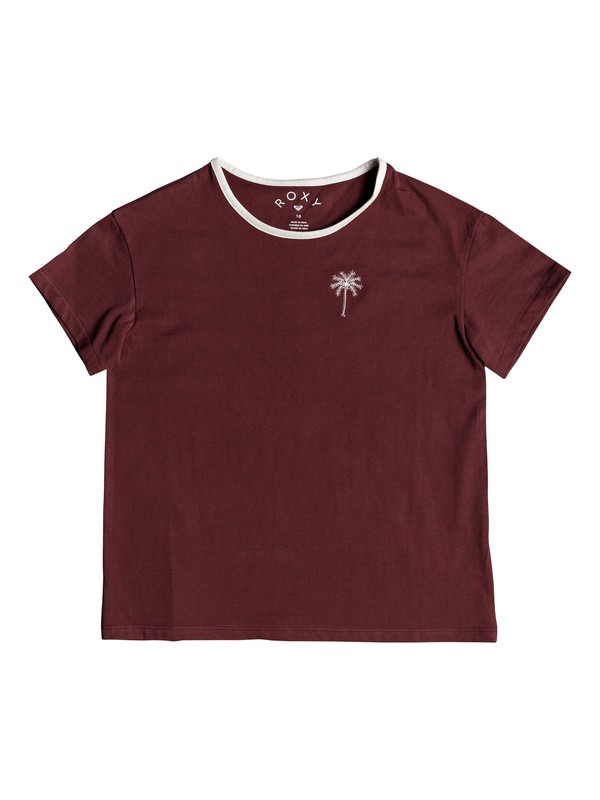 roxy, Playera Lion Sleep Palm 1990, OXBLOOD RED (rre0) 0 Playera Lion Sleep Palm 1990 Rojo ERGZT03382 Roxy