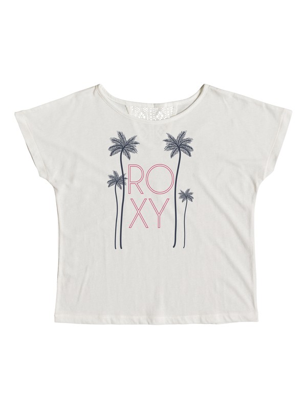 roxy, Brighter Day - Camiseta para Chicas 8-16, MARSHMALLOW (wbt0) 0 Brighter Day - Camiseta para Chicas 8-16 Blanco ERGZT03404 Roxy