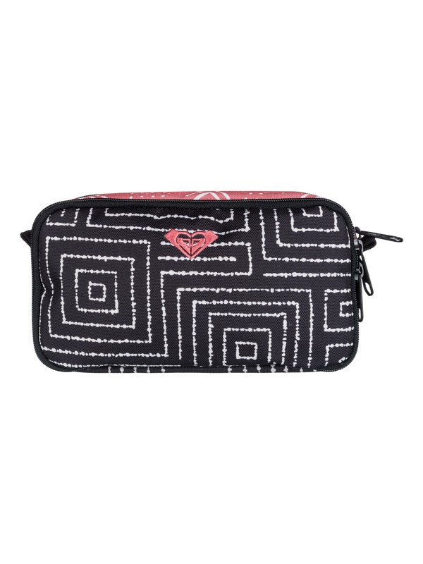 roxy, Pipeline Pencil Case, BORDERLINE AX TRUE BLACK 6040 (kvj6) 0 Pipeline Pencil Case ERJAA03039 Roxy