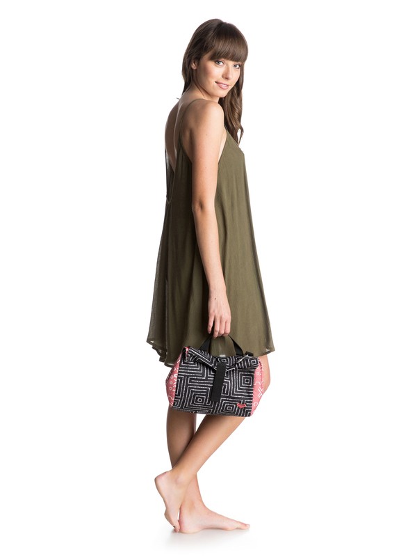 roxy, What's For Lunch Lunch Bag, BORDERLINE AX TRUE BLACK 6040 (kvj6) 0 What's For Lunch Lunch Bag ERJAA03041 Roxy
