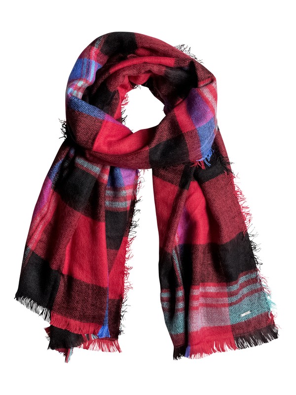 roxy, Heaven Of Curiosity - Châle, MOON PLAID COMBO SCARLET (rpn1) 0 Heaven Of Curiosity - Châle ERJAA03164 Roxy