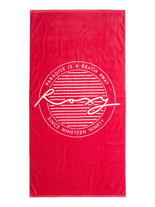 roxy, Pretty Simple Logo Beach Towel, NECTARINE (rmz0) 0 Pretty Simple Logo Beach Towel ERJAA03200 Roxy