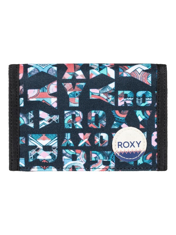 roxy, Beach Glass - Hook & Loop Wallet, ANTHRACITE SMALL URBAN FLAVOR (xkbm) 0 Beach Glass - Hook & Loop Wallet ERJAA03308 Roxy