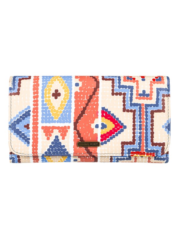 roxy, My Long Eyes - Portemonnaie mit Druckknopf-Verschluss für Frauen, PALE DOGWOOD PASADENA BLANKET (nds7) 0 My Long Eyes - Portemonnaie mit Druckknopf-Verschluss für Frauen Orange ERJAA03309 Roxy