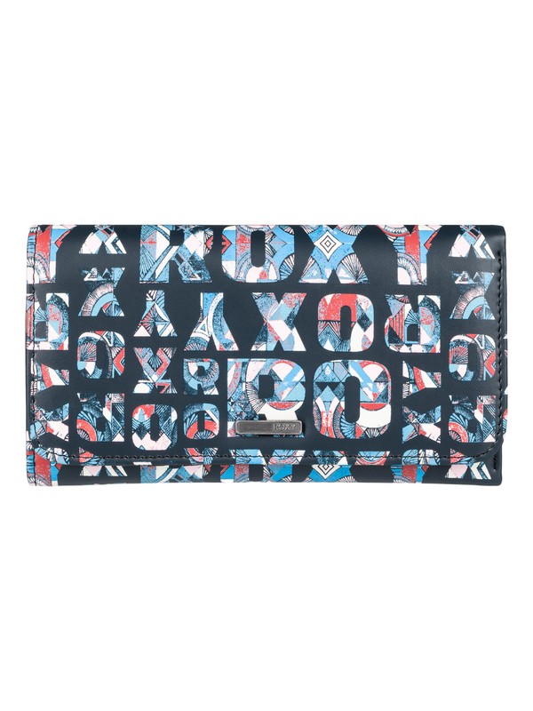 roxy, My Long Eyes - Snap Closure Wallet for Women, ANTHRACITE SMALL URBAN FLAVOR (xkbm) 0 My Long Eyes - Snap Closure Wallet for Women ERJAA03309 Roxy