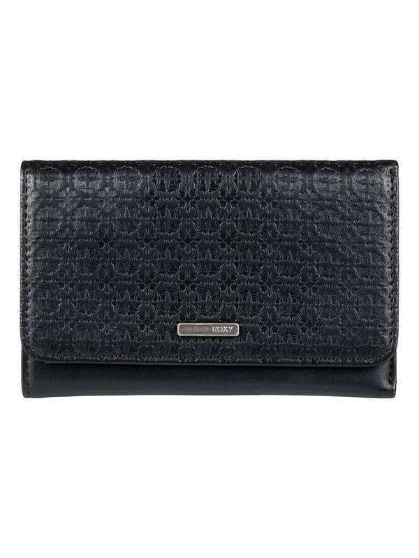 roxy, Juno - Snap Closure Wallet, ANTHRACITE (kvj0) 0 Juno - Snap Closure Wallet Black ERJAA03311 Roxy