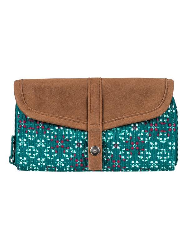 roxy, Carribean - Zip Wallet, REFLECTIVE POND LIBERIA (byf8) 0 Carribean - Zip Wallet Blue ERJAA03314 Roxy