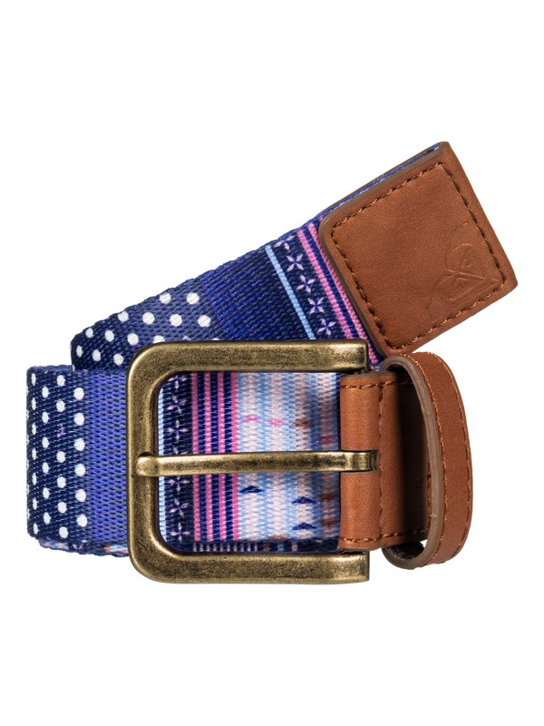 roxy, Webbing Spot - Webbing Belt for Women, DRESS BLUES SMALL WINTERY GEO (xmbb) 0 Webbing Spot - Webbing Belt for Women Pink ERJAA03341 Roxy