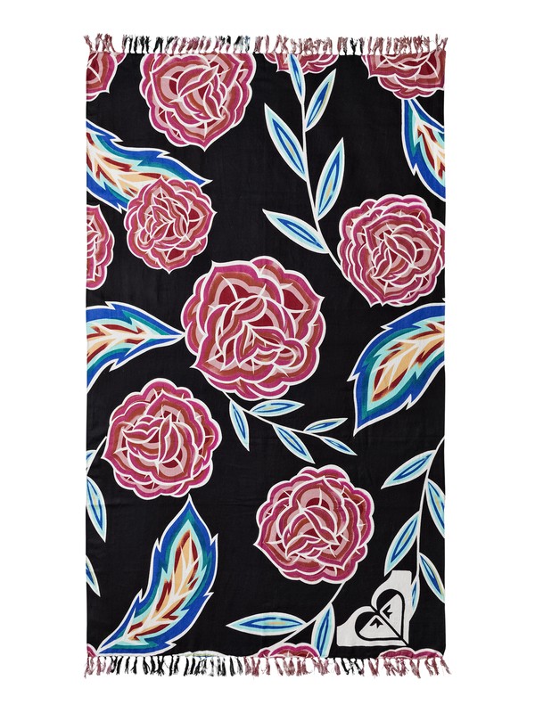 roxy, Toalla de Playa Sunset Time, ANTHRACITE MEXICAN ROSES (kvj7) 0 Toalla de Playa Sunset Time ERJAA03375 Roxy