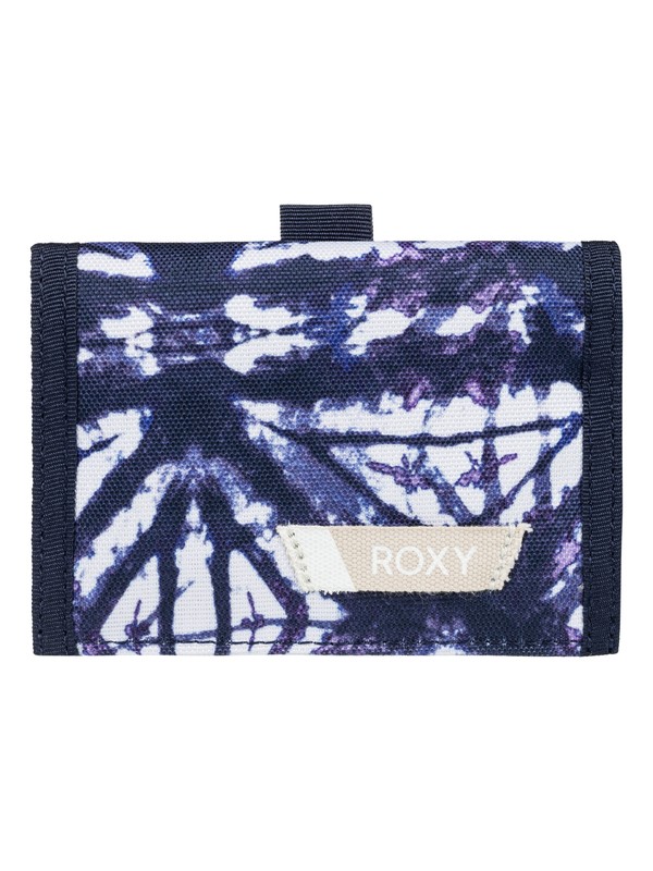 roxy, Small Beach - Portafoglio a tre facce, DRESS BLUES GEOMETRIC FEELING (btk8) 0 Small Beach - Portafoglio a tre facce Blue ERJAA03387 Roxy