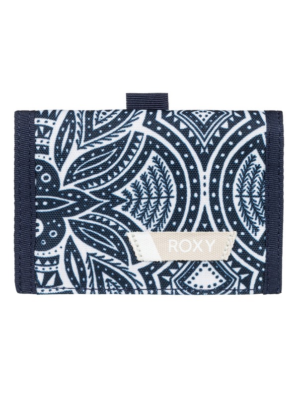 roxy, Small Beach - Tri-Fold Wallet for Women, MARSHMALLOW TRIBAL VIBES STRIP (wbt4) 0 Small Beach - Tri-Fold Wallet for Women White ERJAA03387 Roxy