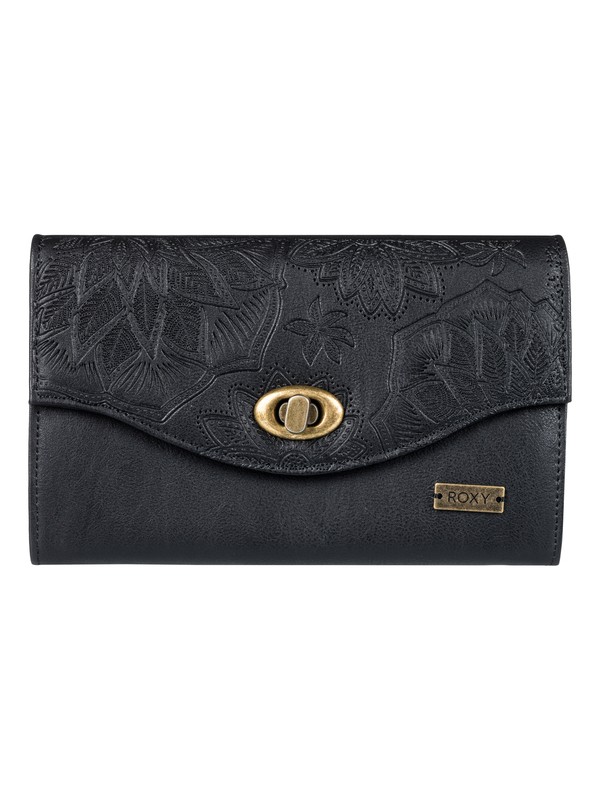roxy, Pink Motel Faux Leather Wallet, ANTHRACITE (kvj0) 0 Pink Motel Faux Leather Wallet ERJAA03400 Roxy