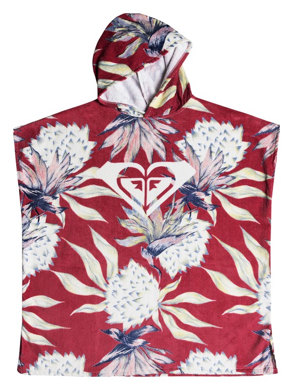 PASS THIS ON PR J BHSP MMT7 ERJAA03435 0 Pass This On Printed Hooded Towel ERJAA03435 Roxy