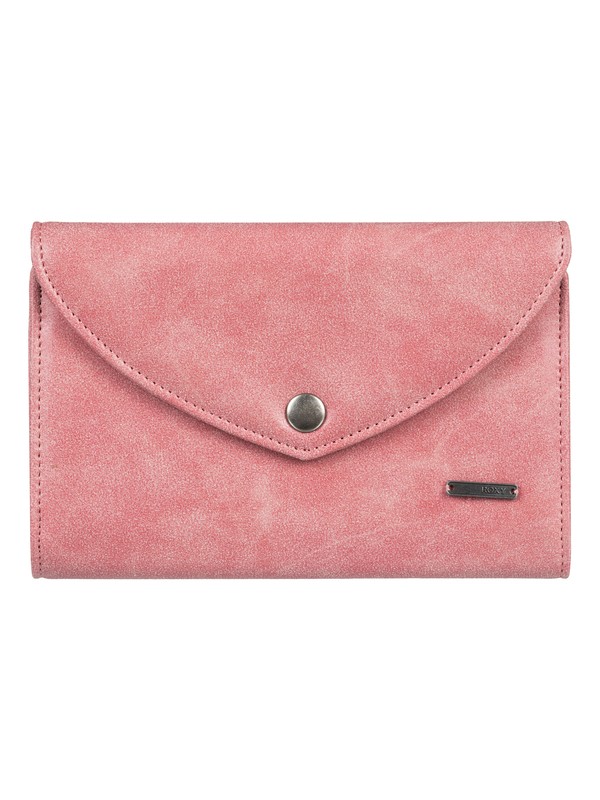 roxy, Stop Here Tri-Fold Wallet, LOBSTER BISQUE (mhh0) 0 Stop Here Tri-Fold Wallet Pink ERJAA03440 Roxy