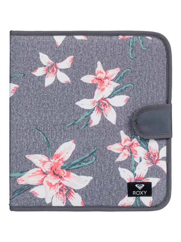 roxy, What A Day - Four Ring Binder File for Women, CHARCOAL HEATHER FLOWER FIELD (kpg6) 0 What A Day - Four Ring Binder File for Women Black ERJAA03469 Roxy