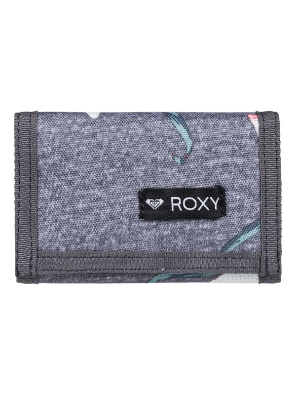 roxy, Small Beach - Portefeuille à deux volets, CHARCOAL HEATHER FLOWER FIELD (kpg6) 0 Small Beach - Portefeuille à deux volets Noir ERJAA03475 Roxy