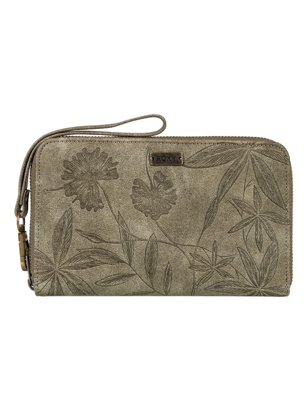 roxy, Won My Heart Zip Around Wallet, BURNT OLIVE (gpz0) 0 Won My Heart Zip Around Wallet Green ERJAA03481 Roxy