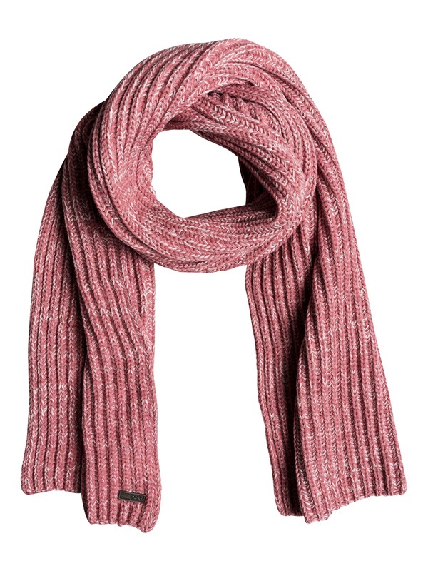 roxy, Let It Snow Knitted Scarf, WITHERED ROSE (mmg0) 0 Let It Snow Knitted Scarf Pink ERJAA03486 Roxy