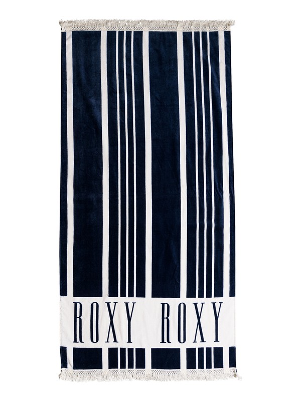 roxy, Cant Wait Beach Towel, DRESS BLUES VERTICAL STRIPES (btk3) 0 Cant Wait Beach Towel Blue ERJAA03489 Roxy