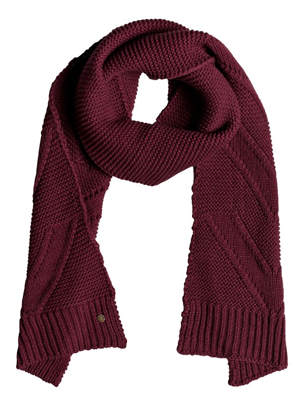 roxy, Lovers Soul Knitted Scarf, OXBLOOD RED (rre0) 0 Lovers Soul Knitted Scarf Red ERJAA03520 Roxy