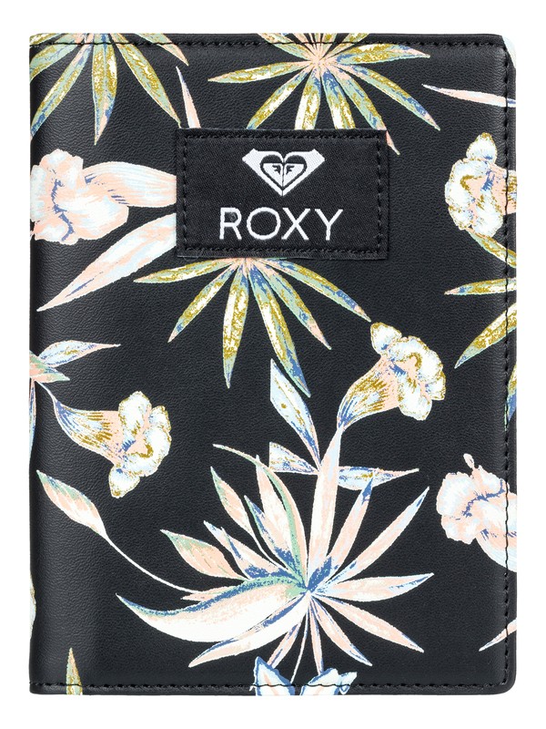 roxy, Porta Pasaporte Live Your Dreams, TRUE BLACK DELICATE FLOWERS (kvj8) 0 Porta Pasaporte Live Your Dreams Negro ERJAA03537 Roxy