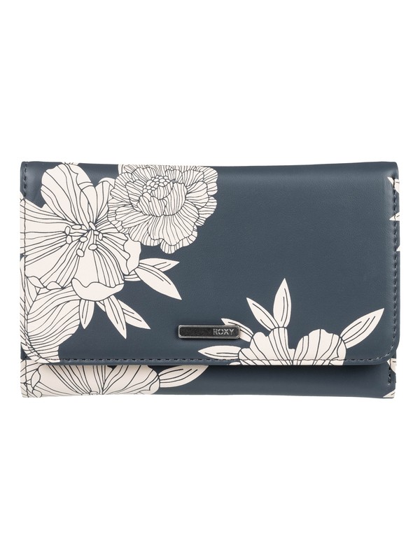 roxy, Juno Tri-Fold Wallet, TURBULENCE ROSE AND PEARLS SW (kym6) 0 Juno Tri-Fold Wallet Black ERJAA03547 Roxy