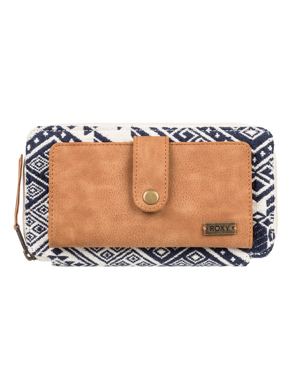 roxy, Natural State A Zip Around Wallet, DRESS BLUES (btk0) 0 Natural State A Zip Around Wallet Blue ERJAA03548 Roxy