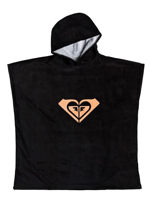 roxy, Pass This On Again Surf Poncho, TRUE BLACK (kvj0) 0 Pass This On Again Surf Poncho Black ERJAA03561 Roxy