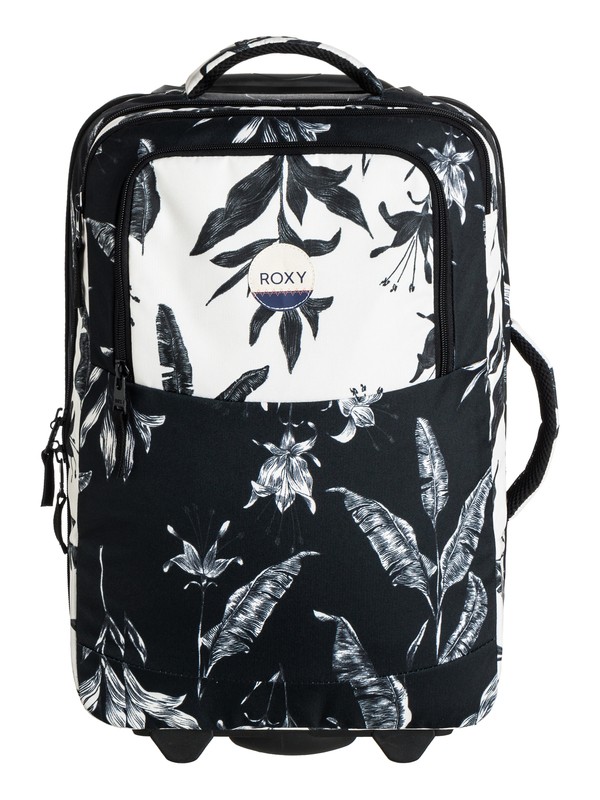 roxy, Roll Up 35L - Bolsa con ruedas apta para cabina, ANTHRACITE LOVE LETTER (kvj8) 0 Roll Up 35L - Bolsa con ruedas apta para cabina ERJBL03094 Roxy