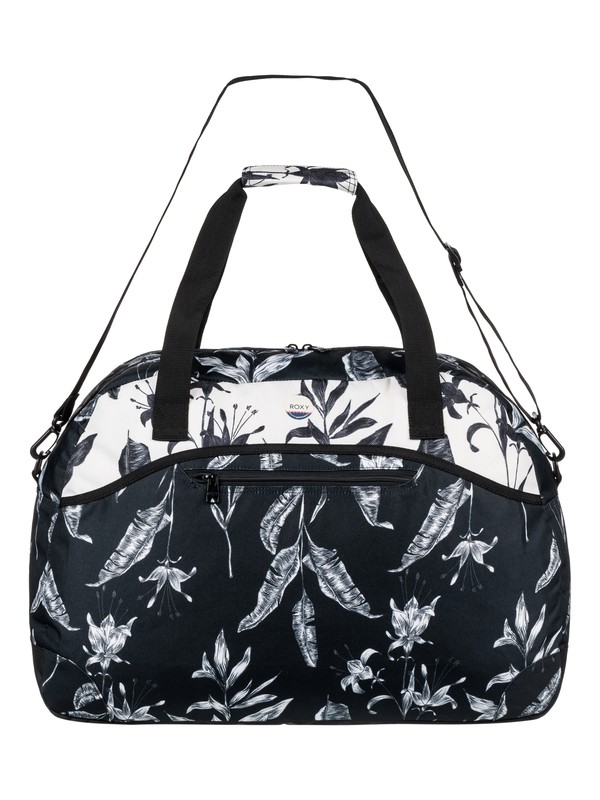 roxy, Too Far 58L Duffle Travel Bag, ANTHRACITE LOVE LETTER (kvj8) 0 Too Far 58L Duffle Travel Bag ERJBL03101 Roxy